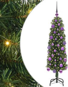 vidaXL Τεχνητό Χριστουγεννιάτικο Δέντρο με 150 LED Πράσινο 120 cm