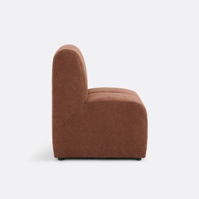 Μονό κάθισμα τραπεζαρίας από λεπτό chenille, ANETA