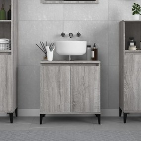 vidaXL Ντουλάπι Νιπτήρα Grey Sonoma 58 x 33 x 60 εκ. Επεξεργ. Ξύλο