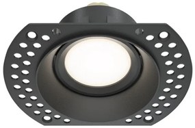 Χωνευτό Σποτ Φωτιστικό Οροφής 1xGU10 Οβάλ Downlight Dot Maytoni DL042-01-RD-B Μαύρο