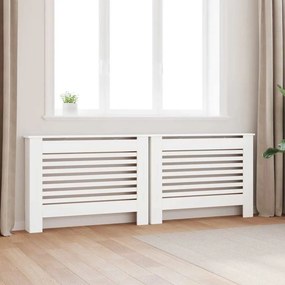vidaXL Καλύμματα Καλοριφέρ 2 τεμ. Λευκά 112 x 19 x 81,5 εκ. από MDF