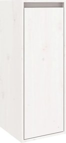vidaXL Ντουλάπι Τοίχου Λευκό 30 x 30 x 80 εκ. από Μασίφ Ξύλο Πεύκου