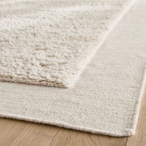 Χαλί τετράγωνο XL, χειροποίητο, από μαλλί, EDGI