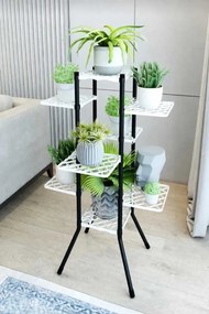 Stewehome Πλαστική διακοσμητική ραφιέρα για γλάστρες με 8 ράφια