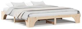 vidaXL Κρεβάτι 180x200cm από Μασίφ Ξύλο Πεύκου