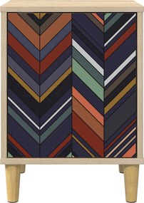 vidaXL Κομοδίνο OMMEN 2 τμχ. Sonoma Δρυς 36 x 33 x 50 εκ.