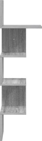 vidaXL Ράφι Τοίχου Γκρι Sonoma 32 x 21 x 107 cm