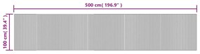 Χαλί Ορθογώνιο Ανοιχτό Φυσικό 100 x 500 εκ. Μπαμπού - Μπεζ
