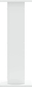 vidaXL Βάσεις Φυτών 2 τεμ. Λευκές 30x30x80 εκ. από Επεξεργασμένο Ξύλο