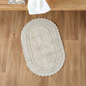 Πατάκι Μπάνιου Οβάλ (70x110) Kentia Loft Mack 26 Ecru
