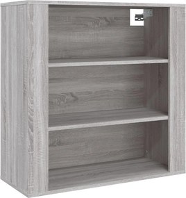 vidaXL Ντουλάπι Τοίχου Γκρι Sonoma 80x33x80 εκ. Επεξεργασμένο Ξύλο
