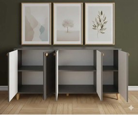 Stewehome Μποέμ κονσόλα με καπάκι από mdf 180x40x87 cm
