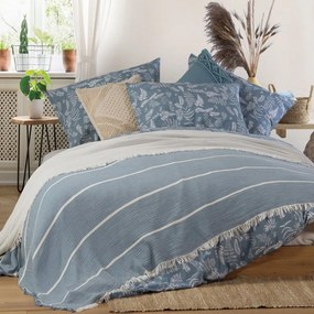 Κουβέρτα Blue World Blue Nef-Nef Queen Size 230x240cm 100% Cotton