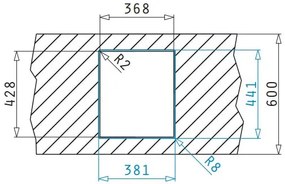 Νεροχύτης Pyramis Lume 1B-34X40