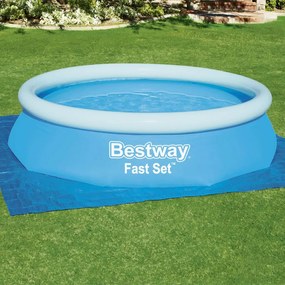 Bestway Υπόστρωμα Πισίνας Προστατευτικό Flowclear 335 x 335 εκ. - Μπλε