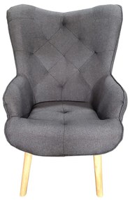 ADRIA ΜΠΕΡΖΕΡΑ DARK GREY ΥΦΑΣΜΑ 65Χ64Χ44-96εκ. ZITA PLUS 65Χ64Χ44-96εκ.