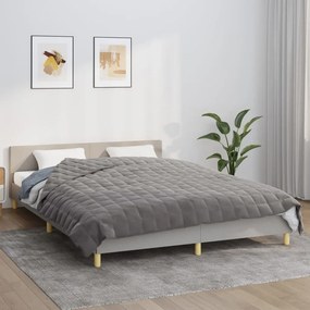 vidaXL Κουβέρτα Βαρύτητας Γκρι 220 x 230 εκ. 11 κ. Υφασμάτινη