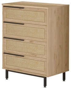 Συρταριέρα On 956LCS3501 74,8x44,5x95,1cm Walnut-Oak