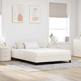vidaXL Στρώμα με Ελατήρια Pocket Κρεμ Μέτριο 160x200x20 εκ Υφασμάτινο