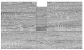ντουλάπι νιπτήρα μπάνιου με συρτάρια γκρι Sonoma 60x34,5x60 εκ. - Γκρι