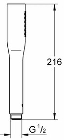 Kεφαλή για Nτους Grohe 27458000 Chrome 1 Θέση