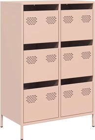 vidaXL Ντουλάπι Ροζ 68 x 39 x 101,5 εκ. από Χάλυβα