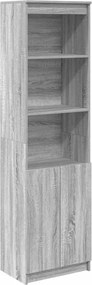 vidaXL Ντουλάπι Γκρι Sonoma 50x35x180 εκ. από Επεξεργασμένο Ξύλο