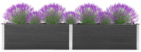 vidaXL Ζαρντινιέρα Υπερυψωμένη Γκρι 200 x 50 x 54 εκ. από WPC