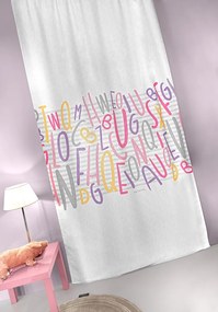 Κουρτίνα Polyester Letters Pink 145x270εκ. Guy Laroche
