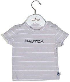 Παιδικό Μπλουζάκι T-Shirt Jersey Organic 49-2110 Ριγέ Grey Nautica Νο98 100% Βαμβάκι