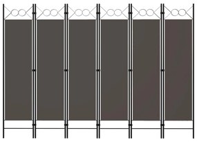 vidaXL Διαχωριστικό Δωματίου με 6 Πάνελ Ανθρακί 240 x 180 εκ.