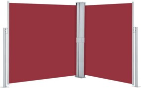vidaXL Σκίαστρο Πλαϊνό Συρόμενο Κόκκινο 160 x 600 εκ.
