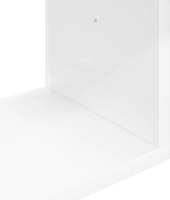 vidaXL Ράφι Τοίχου Λευκό 100 x 12 x 50,5 εκ Επεξεργασμένο Ξύλο