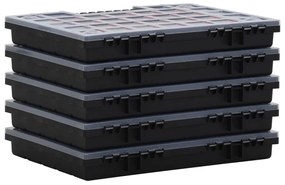 vidaXL Κουτιά Ταξινόμησης 5 τεμ. 40 x 30 x 5 εκ. από Πολυπροπυλένιο