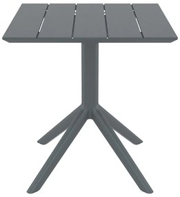 PARIS DARK GREY 70X70X74εκ. ΤΡΑΠΕΖΙ ΠΟΛ/ΝΙΟΥ