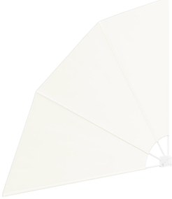 vidaXL Αδιάφανο σκίαστρο μπαλκονιού Κρεμ 160 x 160 cm ύφασμα