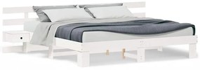 vidaXL Σκελετός Κρεβατιού με συρτάρι Λευκό 180 x 200 cm ξύλο