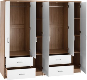 ΝΤΟΥΛΑΠΑ 6ΦΥΛΛΗ CAESAR HM21236.02 ΜΕΛΑΜΙΝΗ SONAMA &amp; ΛΕΥΚΟ 180x42,5Χ181Υεκ.