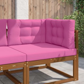 vidaXL Μαξιλάρι Καναπέ Εξωτερικού Χώρου 3 pcs Ροζ Πολυεστέρας