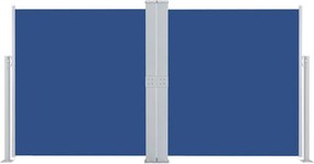 vidaXL Σκίαστρο Πλαϊνό Συρόμενο Μπλε 140 x 600 εκ.