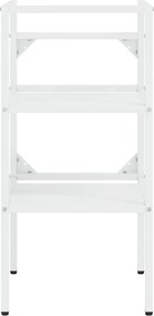 vidaXL Έπιπλο Μπάνιου Λευκό 40 x 38 x 83 εκ. Σιδερένιο