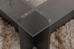 Τραπεζάκι Σαλονιού Ανθρακί FLAVIO 105x65x30