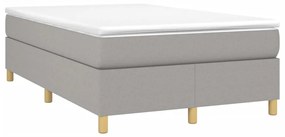 ΚΡΕΒΑΤΙ BOXSPRING ΜΕ ΣΤΡΩΜΑ ΑΝΟΙΧΤΟ ΓΚΡΙ 120X190 ΕΚ. ΥΦΑΣΜΑΤΙΝΟ 3269690