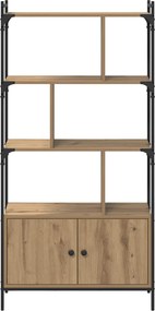 vidaXL Βιβλιοθήκη 6 επιπέδων 76,5 x 30 x 154,5 εκ Επεξεργασμένο ξύλο