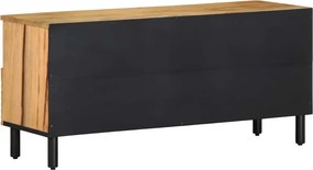 vidaXL Ντουλάπι τηλεόρασης καφέ 100x33x46 cm μασίφ ξύλο Mango