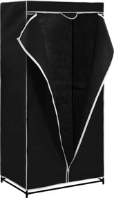 vidaXL Ντουλάπα Μαύρη 75x50x160 εκ.