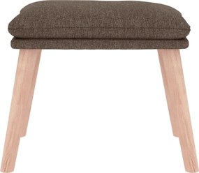 vidaXL Υποπόδιο Taupe 45 x 29,5 x 35 εκ. Υφασμάτινο