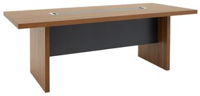 Intrahome Τραπέζι συνεδριάσεων επαγγελματικό Oscar Intrahome 5εκ καρυδί-ανθρακί 240x120x76εκ | SKU: INTRAPA-357111119