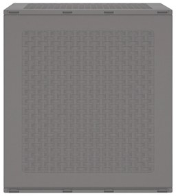 vidaXL Κουτί Αποθήκευσης Κήπου Ανοιχτό Γκρι 55x53x57 cm PP