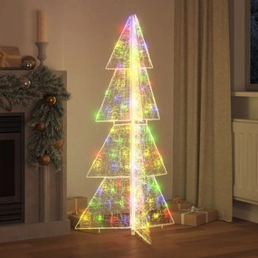 vidaXL Χριστουγεννιάτικο Δέντρο 160 LED Πολύχρωμο 150 cm Ακρυλικό